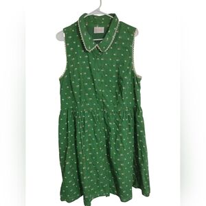 Moon Collection Green Floral Dress